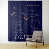 Zodiac Constellation Taurus Wandteppich (Beispiel)