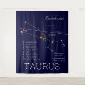 Zodiac Constellation Taurus Wandteppich (Vorderseite)