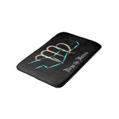 Zodiac Constellation Virgo Bath Mat Badematte (Schrägansicht)