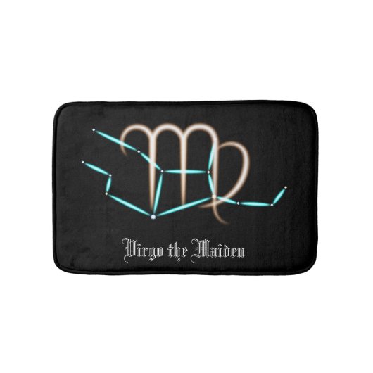 Zodiac Constellation Virgo Bath Mat Badematte (Vorderseite)