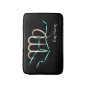 Zodiac Constellation Virgo Bath Mat Badematte (Vorderseite Vertikal)