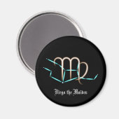 Zodiac Constellation Virgo Magnet (Vorderseite/Rückseite)