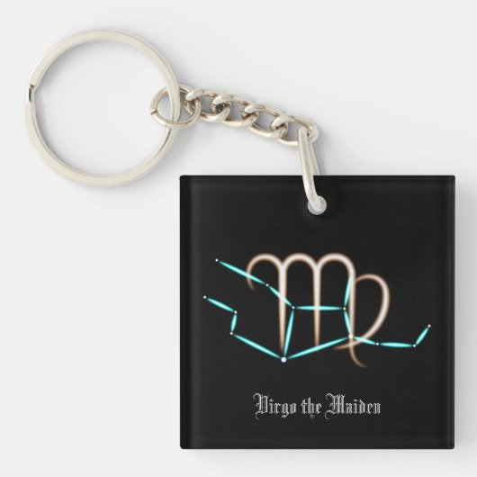 Zodiac Constellation Virgo Schlüsselanhänger (Vorderseite)