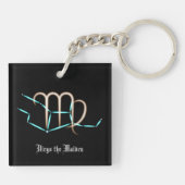 Zodiac Constellation Virgo Schlüsselanhänger (Rückseite)