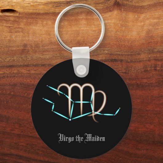 Zodiac Constellation Virgo Schlüsselanhänger (Vorderseite)