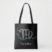 Zodiac Constellation Virgo Tote Bag Tasche (Vorderseite)