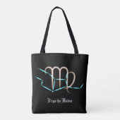 Zodiac Constellation Virgo Tote Bag Tasche (Rückseite)
