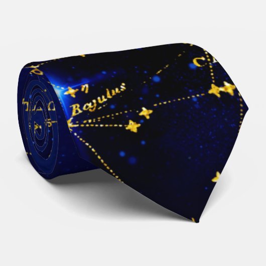 Zodiac Constellations Galaxy Krawatte (Gerollt)
