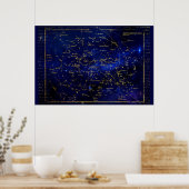 Zodiac Constellations Galaxy Poster (Küche)