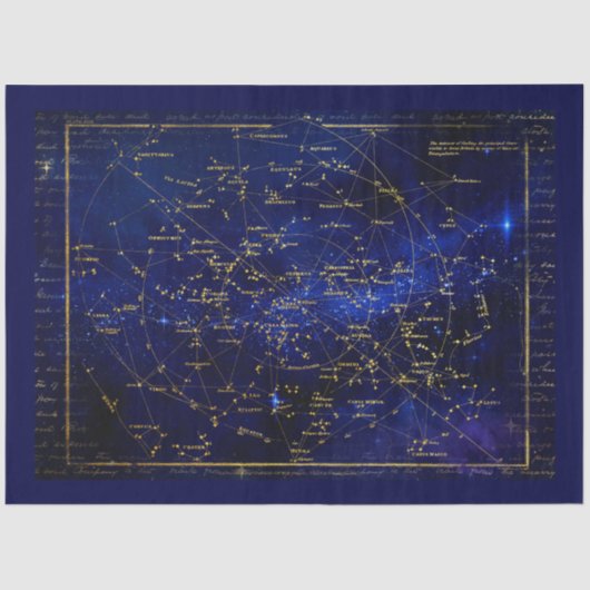 Zodiac Constellations Galaxy Seidenpapier (Vorderseite)