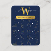 Zodiac Constellations Juwelierausweiskarte Visitenkarte (Vorderseite)