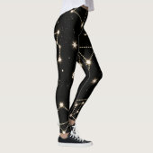 Zodiac Constellations Muster Leggings (Rechts)