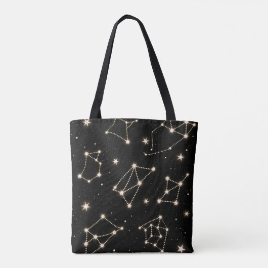 Zodiac Constellations Muster Tasche (Rückseite)