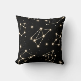 Zodiac Constellations Pattern werfen Kissen