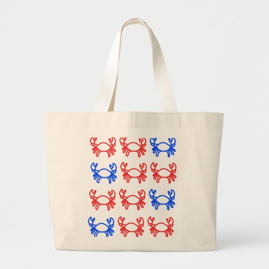 Zodiac Crab Tote Bag – Emotional Sign Expression Jumbo Stoffbeutel (Vorne)
