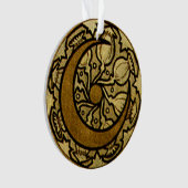 Zodiac Crescent Moon Mucha Ornament (Vorderseite)