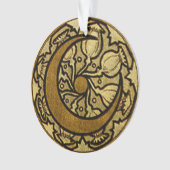 Zodiac Crescent Moon Mucha Ornament (Vorderseite)