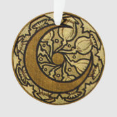 Zodiac Crescent Moon Mucha Ornament (Vorderseite)