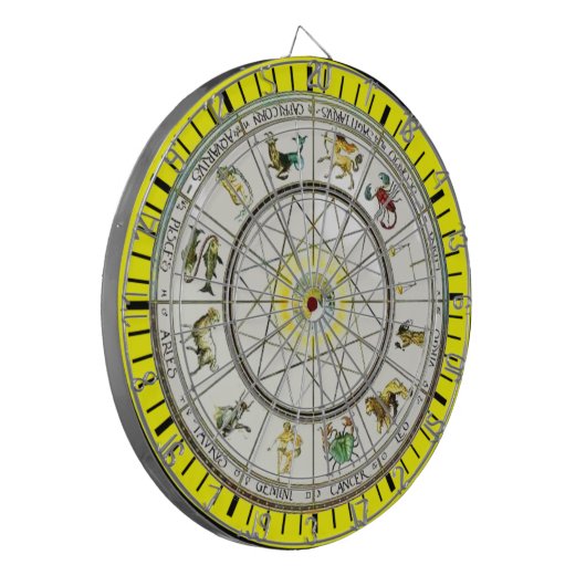 Zodiac-Dartboard Dartscheibe (Vorderseite Links)