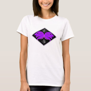 Zodiac Design Lila in Black Leo T-Shirt