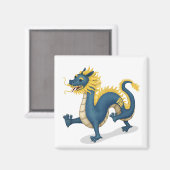 Zodiac Dragon Astrologie-Zeichen Magnet (Vorderseite/Rückseite)
