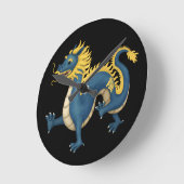 Zodiac Dragon Astrologie-Zeichen Runde Wanduhr (Winkel)