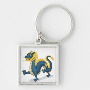 Zodiac Dragon Niedlich Astrologie-Zeichen Schlüsselanhänger