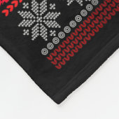 Zodiac Dragon Ugly Sweater Christmas Lights Dragon Fleecedecke (Ecke)