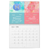 Zodiac Duets 2026 Astrologischer Kunstkalender Kalender (Mär 2026)