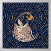 Zodiac Falcon Animal Print | Falcon Print Poster (Vorne)