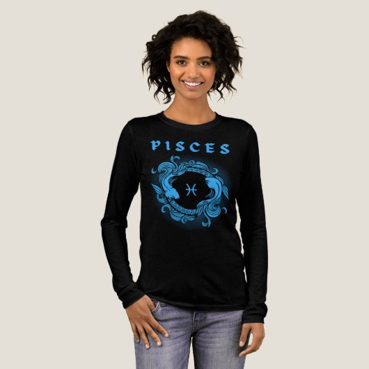 Zodiac Fisces im Mittelalter Tri-Blend Shirt (Volle Vorderseite)