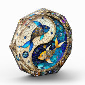 Zodiac - Fische Fischjin und Yang Fotoblock (Links)