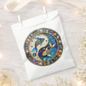 Zodiac - Fische Fischjin und Yang Geschenktütchen (Ausgeschnitten)