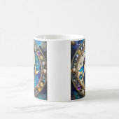 Zodiac - Fische Fischjin und Yang Kaffeetasse (Mittel)