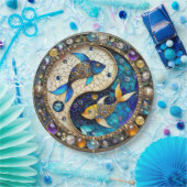 Zodiac - Fische Fischjin und Yang Pappteller (Party)