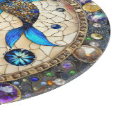 Zodiac - Fische Fischjin und Yang Schneidebrett (Ecke)