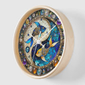 Zodiac - Fische Fischjin und Yang Uhr (Winkel)