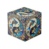 Zodiac - Fische Fischjin und Yang Würfel (Rückseite Schrägansicht)