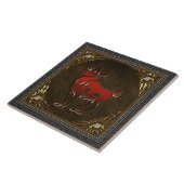 Zodiac-Fliese - Widder Fliese (Seite)