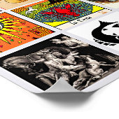 Zodiac Fortune Teller Tarot Card Kunstsammlungen Poster (Ecke)