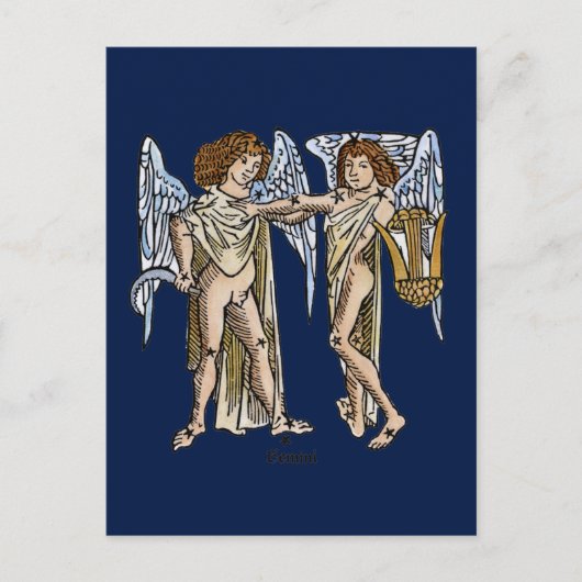 Zodiac: Gemini, 1482 Postkarte (Vorderseite)
