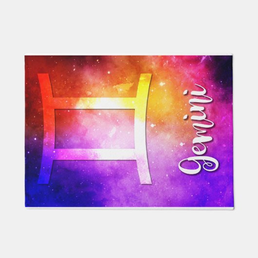 Zodiac : Gemini Candy Space Fußmatte (Vorderseite)