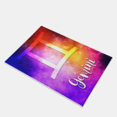 Zodiac : Gemini Candy Space Fußmatte (Schrägansicht)