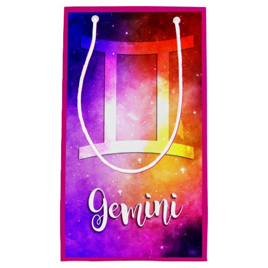 Zodiac : Gemini Candy Space Kleine Geschenktüte (Vorderseite)