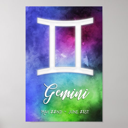 Zodiac: Gemini Daten Poster (Vorne)