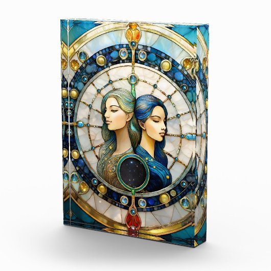 Zodiac - Gemini Die Zwillinge Fotoblock (Rechts)