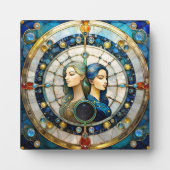 Zodiac - Gemini Die Zwillinge Fotoplatte (Vorderseite)