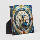 Zodiac - Gemini Die Zwillinge Fotoplatte (Vorderseite)