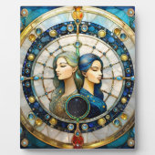 Zodiac - Gemini Die Zwillinge Fotoplatte (Vorderseite)