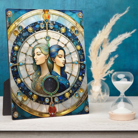 Zodiac - Gemini Die Zwillinge Fotoplatte (Seite)